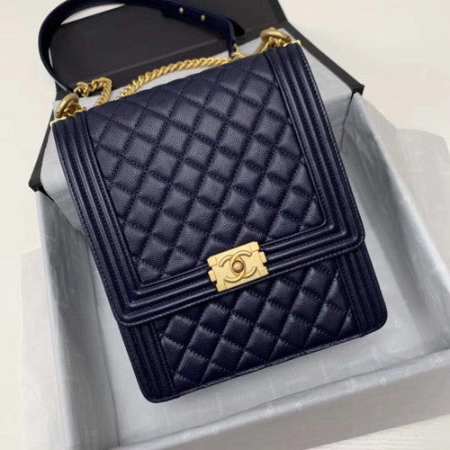 Chanel Large BOY CHANEL Handbag AS0132 Black