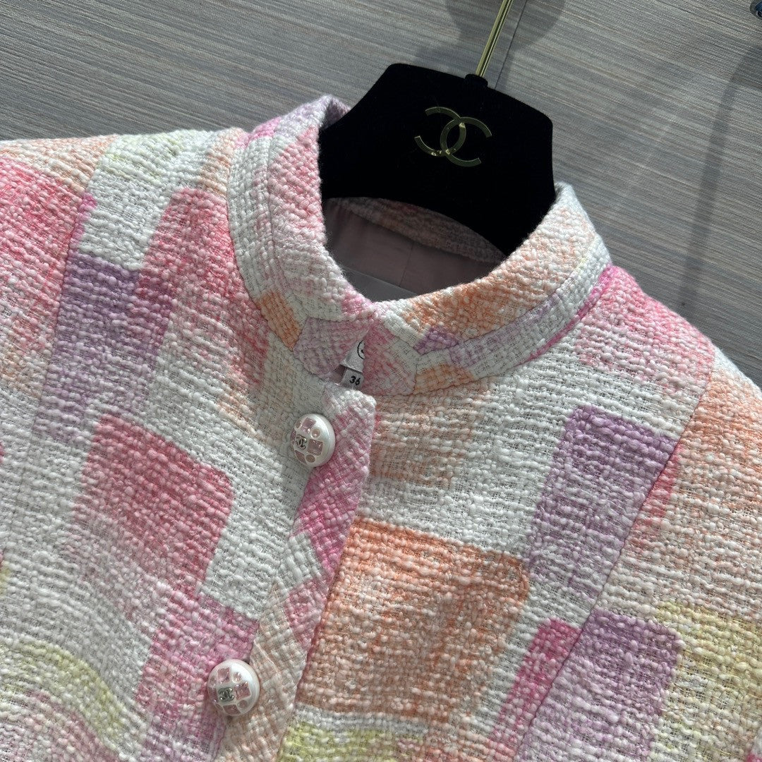 Chanel Painted Cotton Tweed Jacket 2023