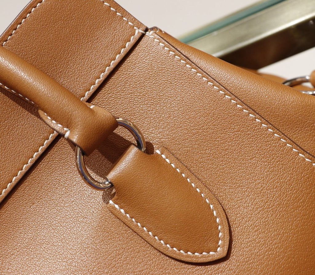 Hermes 26cm Toolbox Bag Gold Swift Calf Leather