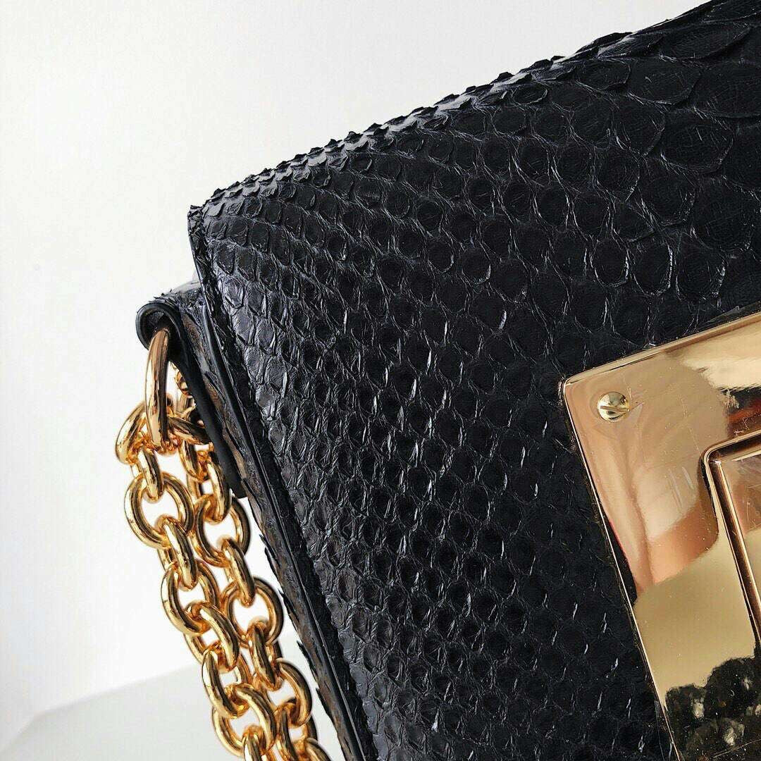 Tom Ford PYTHON MEDIUM CHAIN NATALIA BLACK