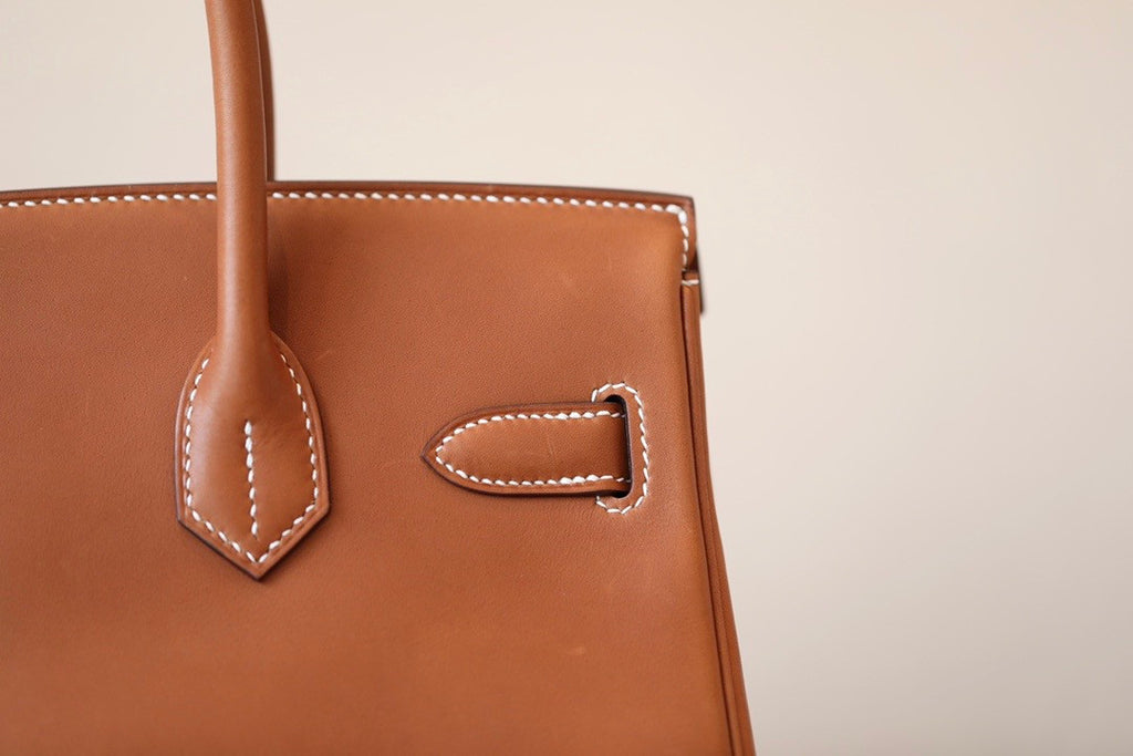 Hermes Birkin 30 Fauve Barenia Leather Gold Hardware