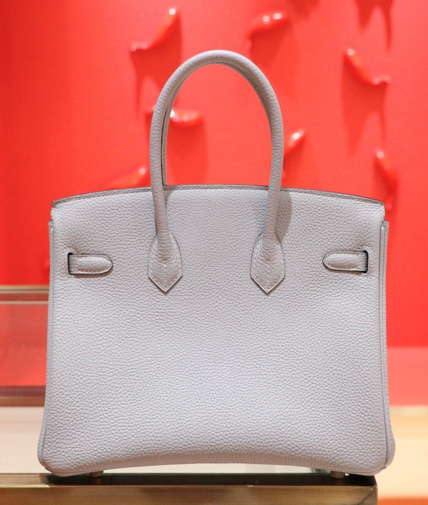 Hermes J7 Blue Lin Birkin 25cm Togo Palladium Hardware