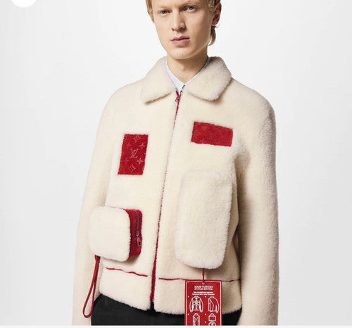 Louis Vuitton 1AAV2E MULTIPOCKET SHEARLING JACKET