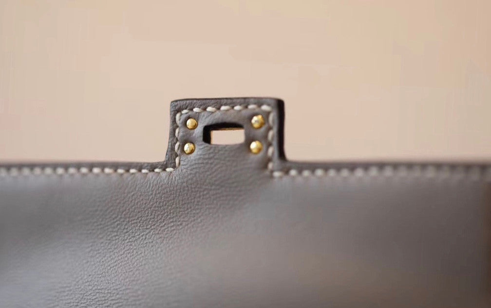 [Exclusive] Hermes Kelly Idole (Kelly Doll) in Ombre Lizard  with Gold hardware