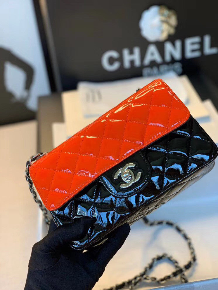 Chanel Patent Classic Handbag