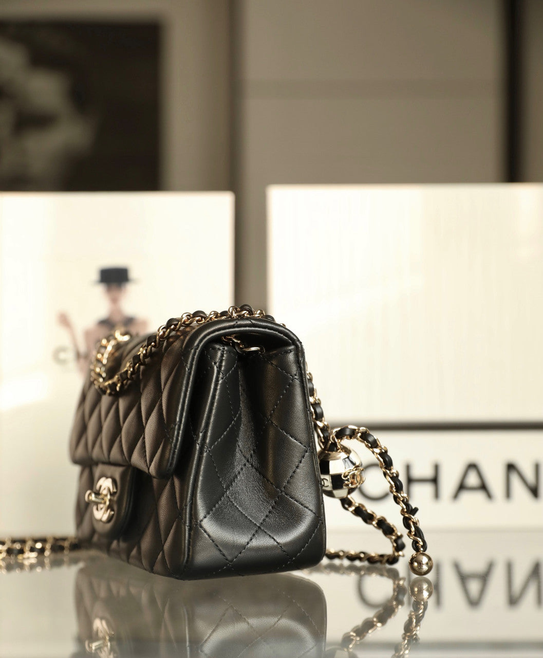 Chanel Cruise 2022/23 MINI FLAP BAG With Enamel