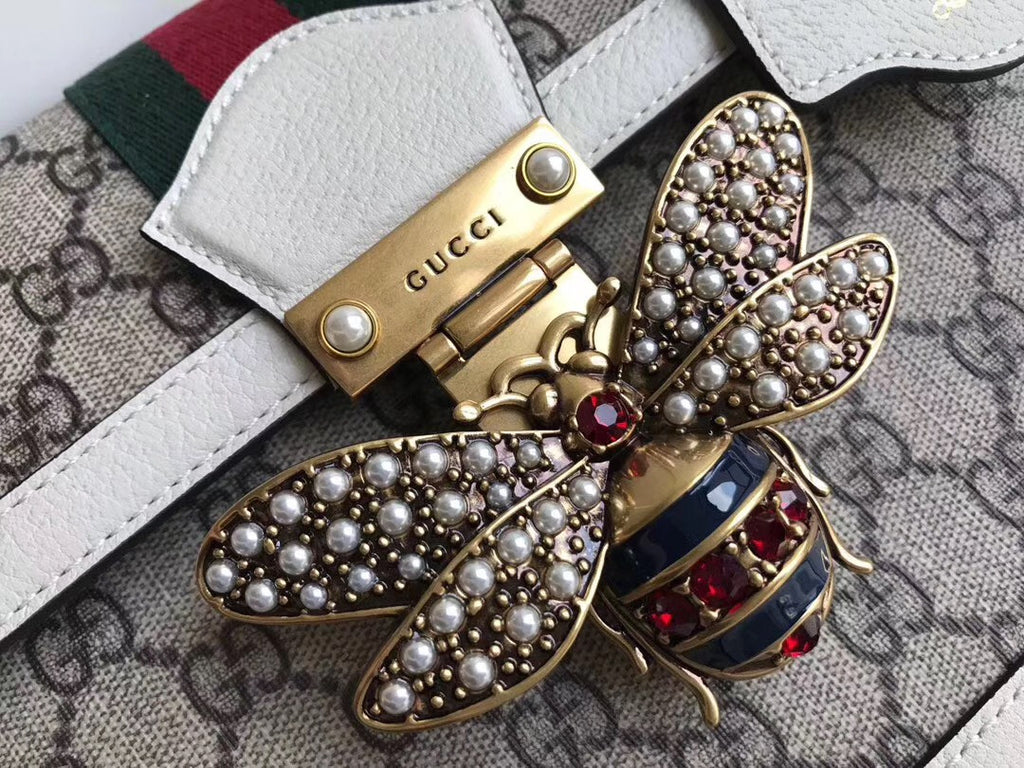 Gucci Queen Margaret small top handle bag White