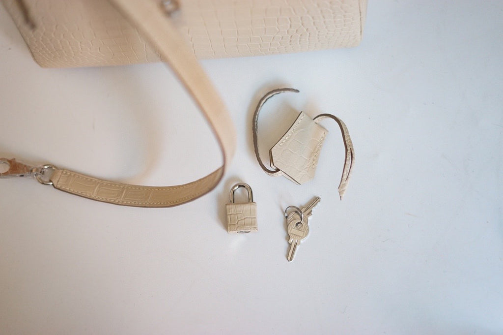Hermes Craie Alligator KELLY 25 WITH PALLADIUM  HARDWARE