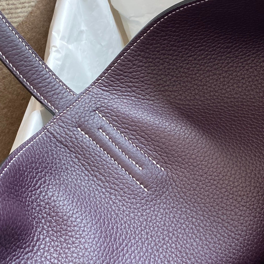 Hermes Double Sens Tote 30 Graphit & Raisin