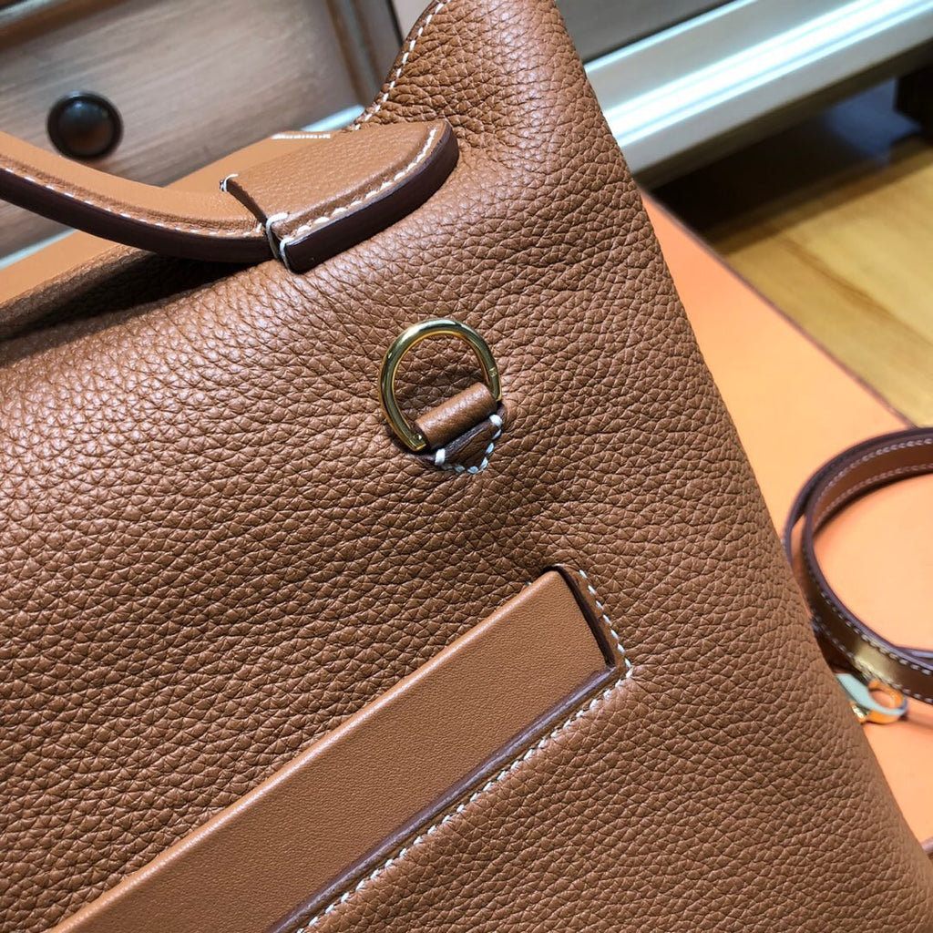 Hermes Kelly 24/24 Gold Swift & Togo Leather with Gold Hardware