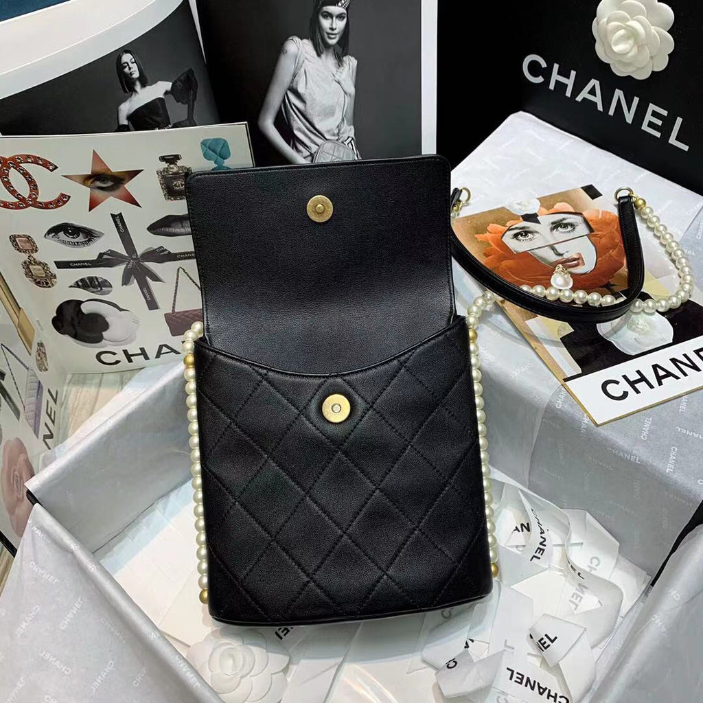 Chanel small pearl hobo bag