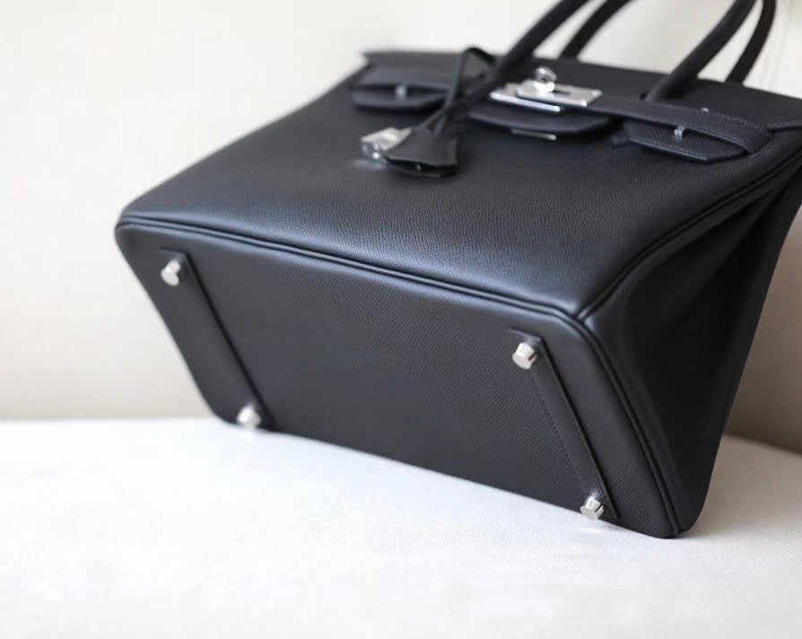 Hermes Black Birkin 30 cm Epsom Palladium Hardware 2020