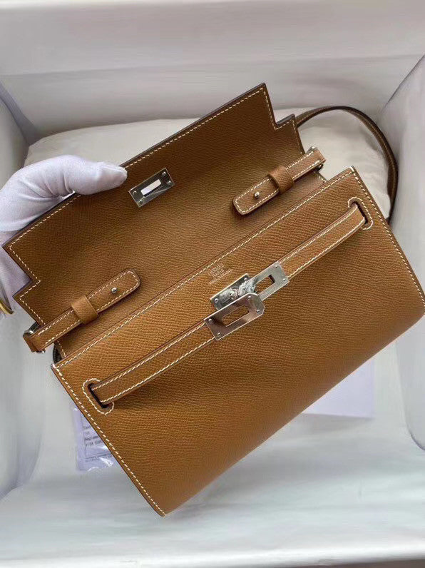 Hermes Kelly Wallet to Go Gold EPSOM PHW