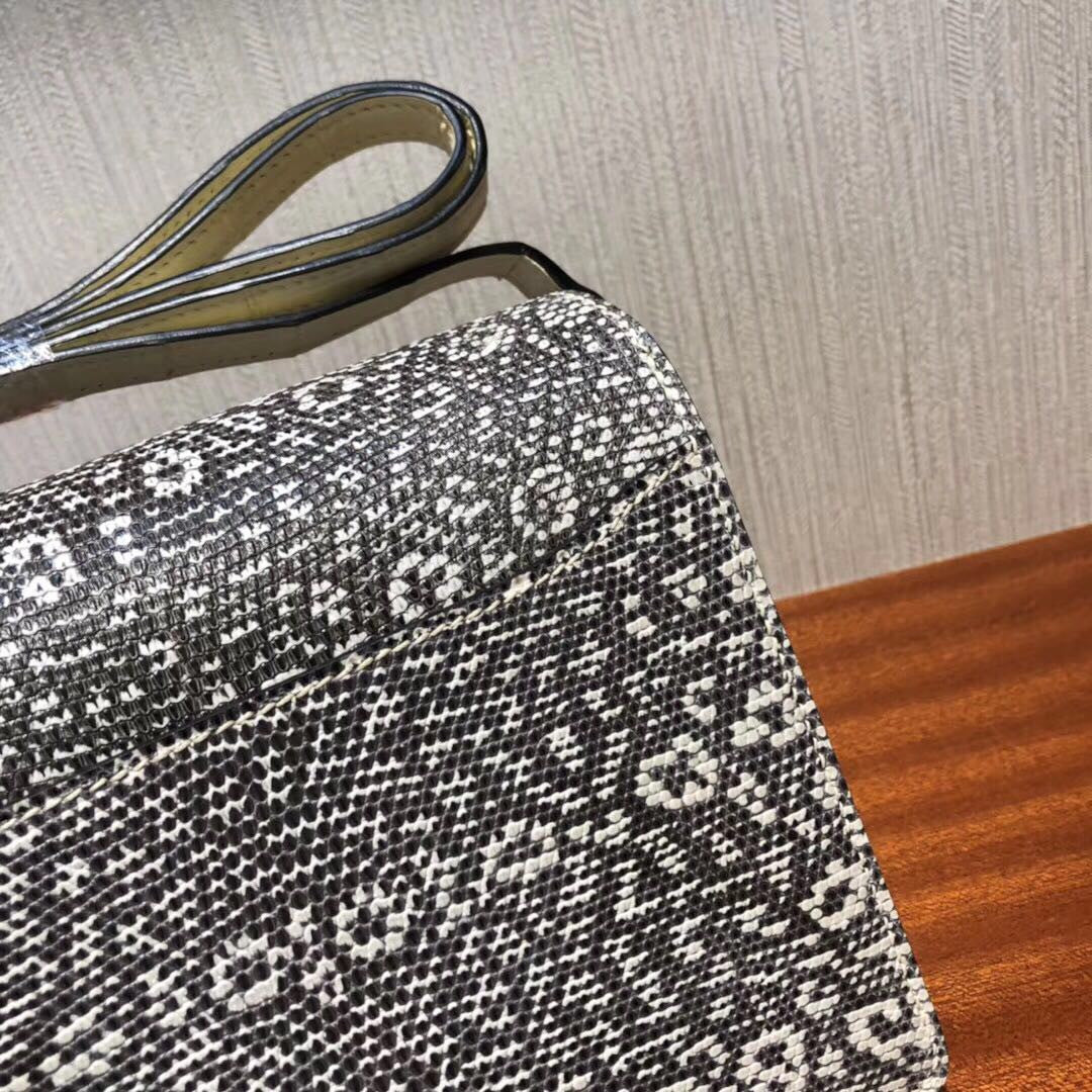 Hermes Roulis Mini Ombre Vanille Lizard Natura Alligator Missi Mat