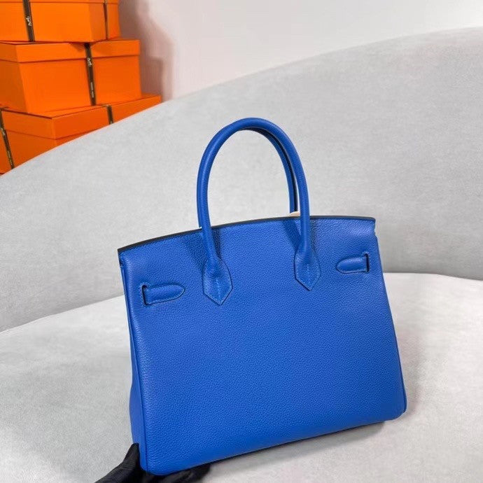 Hermès Birkin 30 cm Blue France Togo Leather Gold Hardware