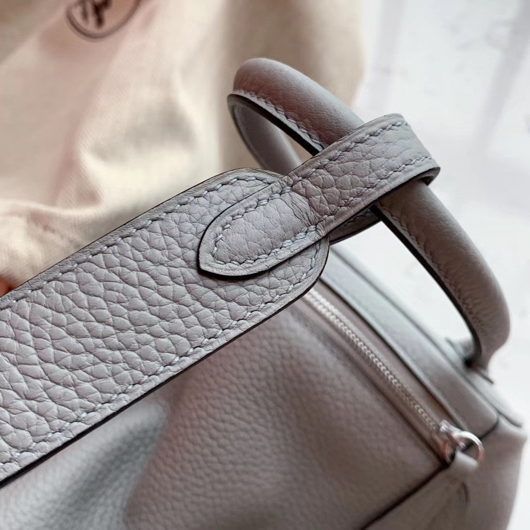 Hermes 8U Bleu Glacier  Lindy 26 Togo Palladium Hardware