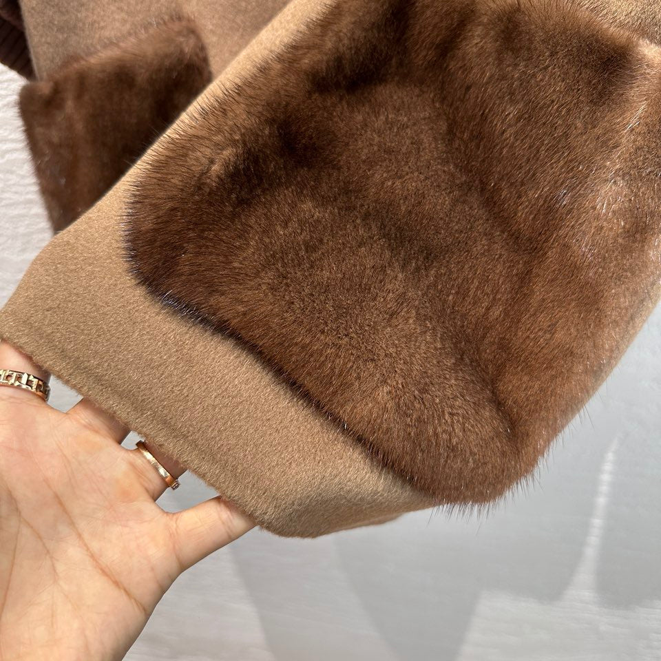 Loro Piana Mink Fur Cape Coat — Copenhagen Purple Label — Fall/Winter 2026-2027 Loro Piana
