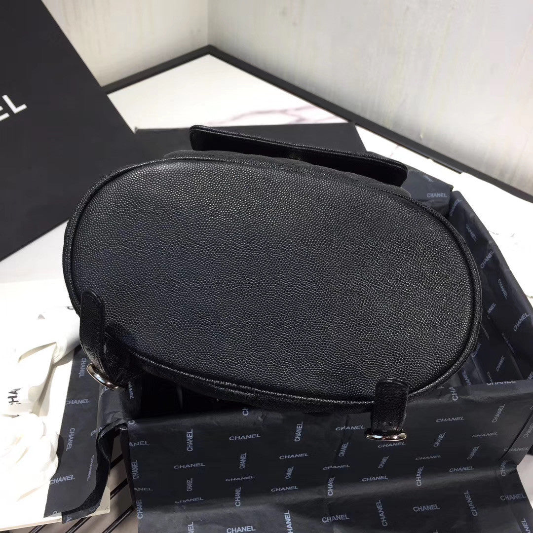 Chanel DUMA LEATHER BACKPACK BLACK