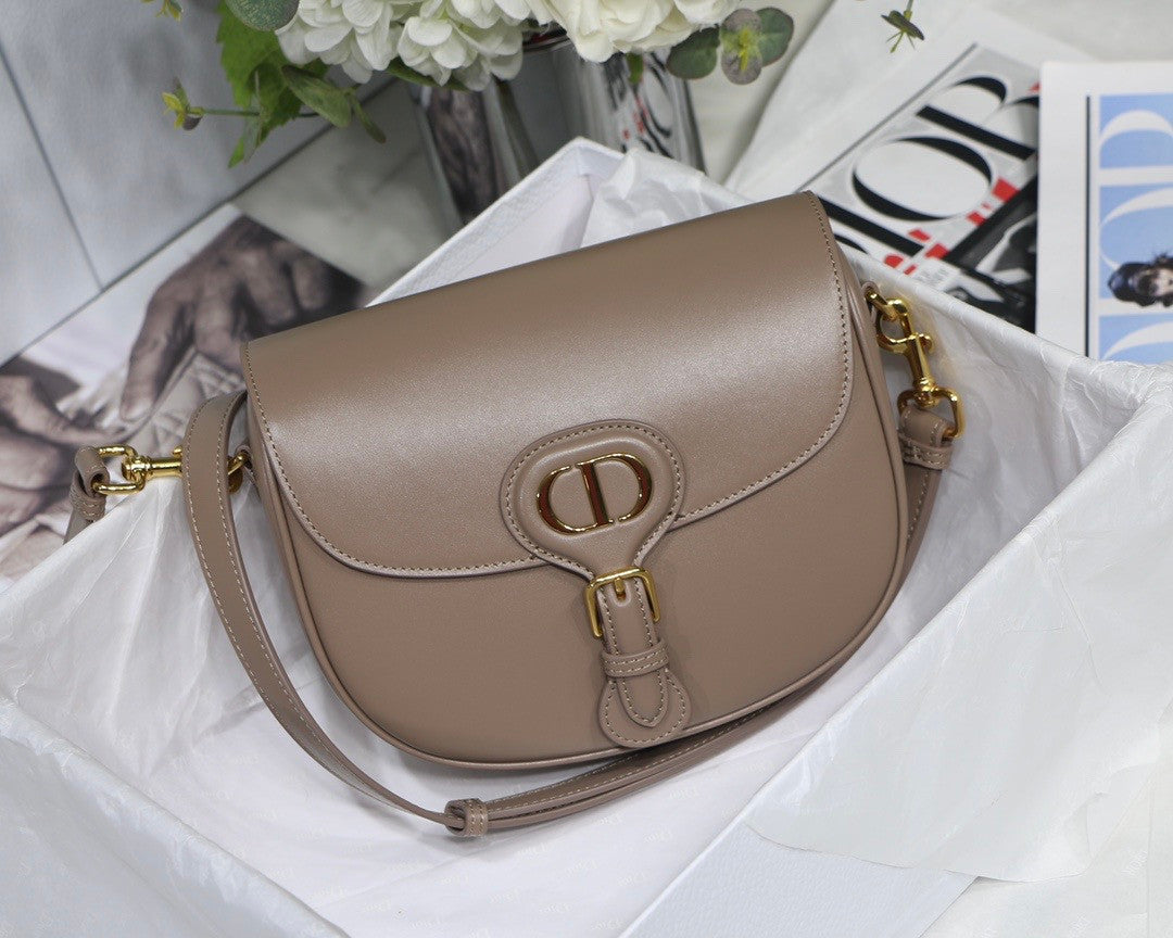 Christian Dior MEDIUM DIOR BOBBY BAG Warm Taupe Grained Calfskin
