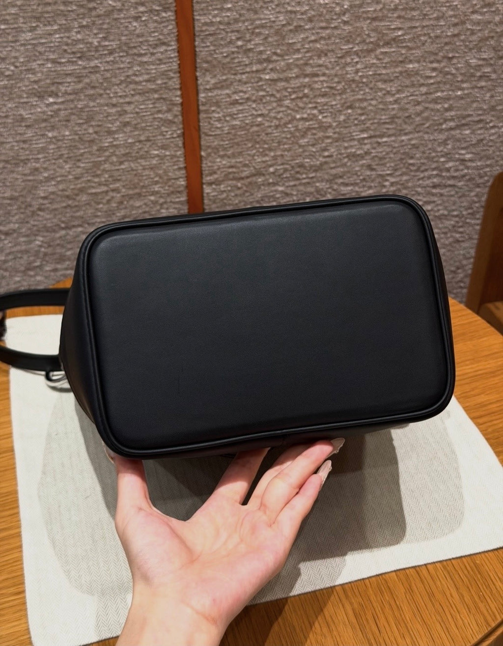 Hermès Double Longe Bucket Bag Black