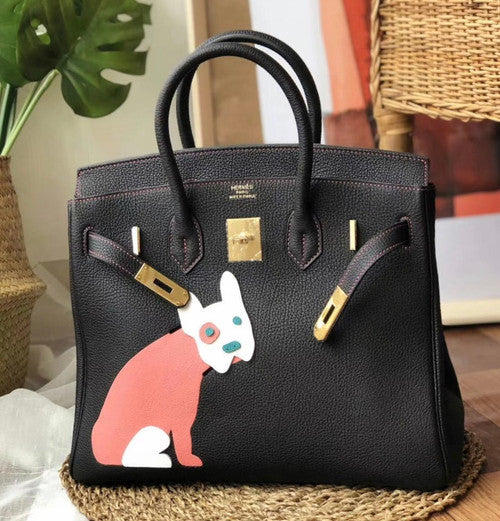 HERMES Black Togo HAC Birkin 32 Limited Edition for Dog's Year 2018