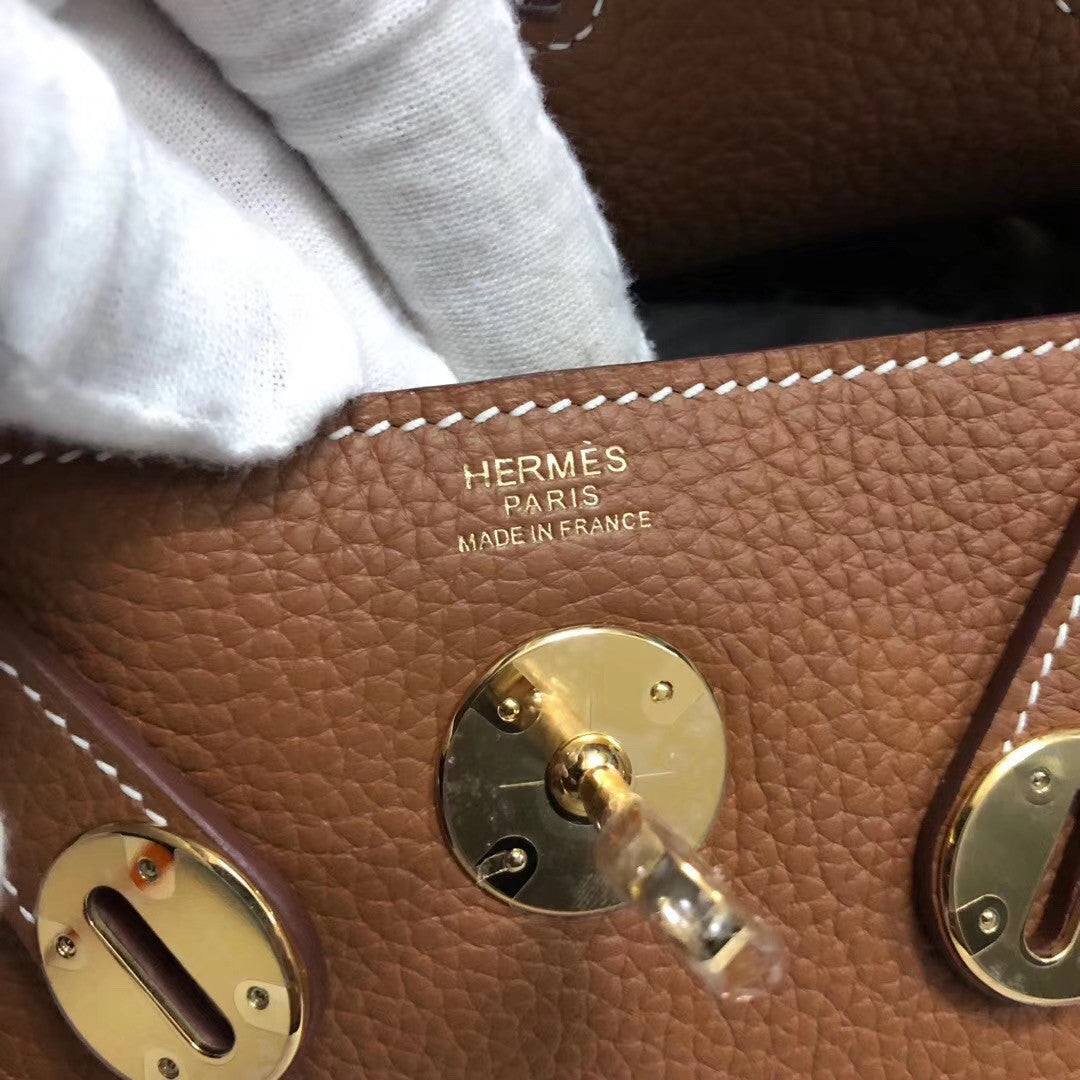 Hermès Mini Lindy 20cm Bag  Gold Taurillon Clemence Leather Gold Hardware