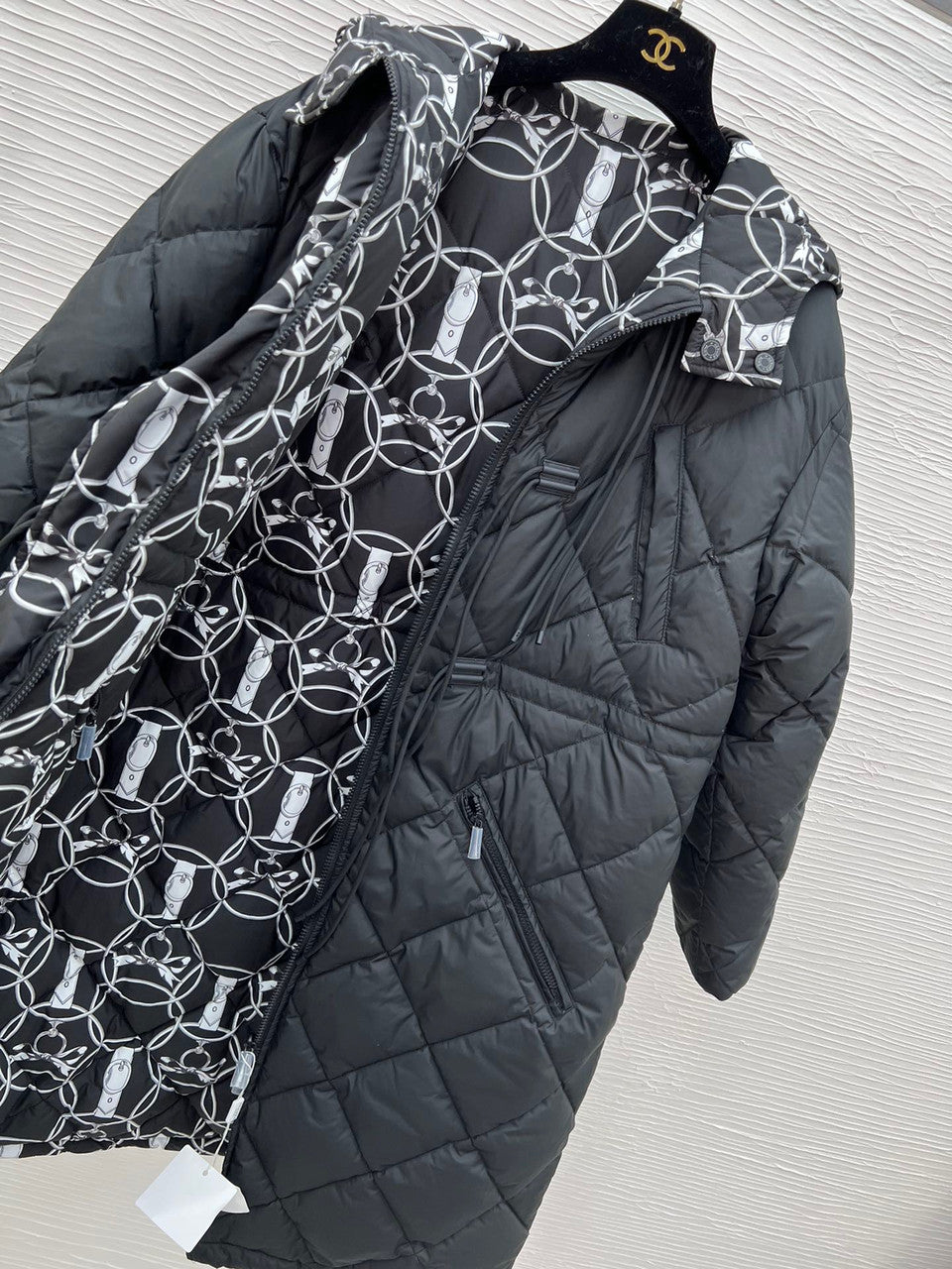Hermes "Promenade du Matin" reversible puffer coat