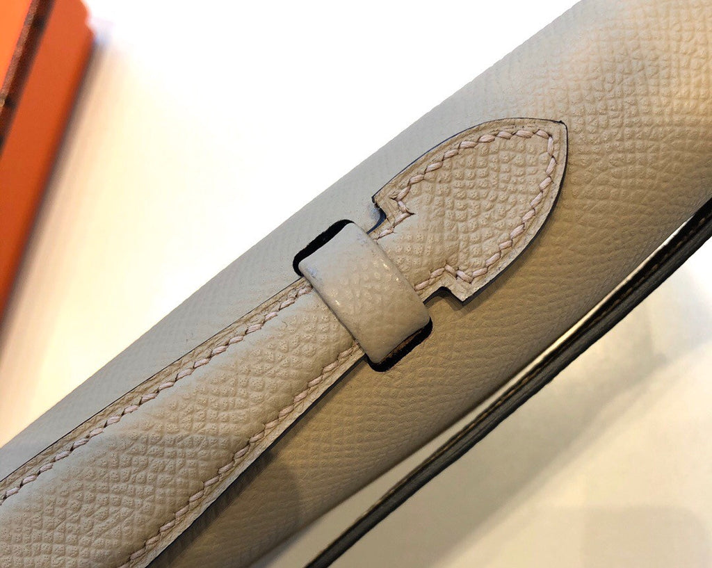 HERMES KELLY CUT CLUTCH BAG TRENCH EPSOM GOLD HARDWARE