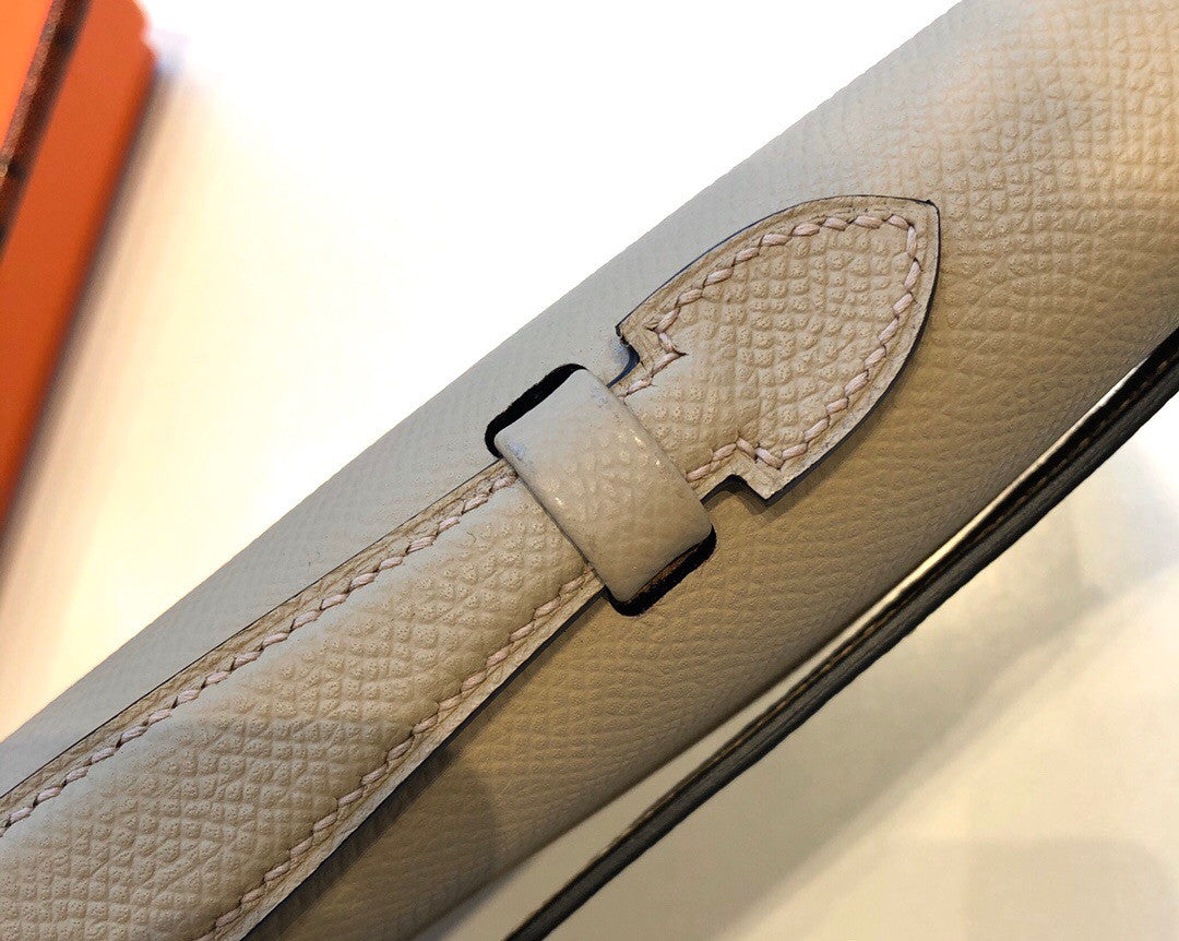 HERMES KELLY CUT CLUTCH BAG TRENCH EPSOM GOLD HARDWARE
