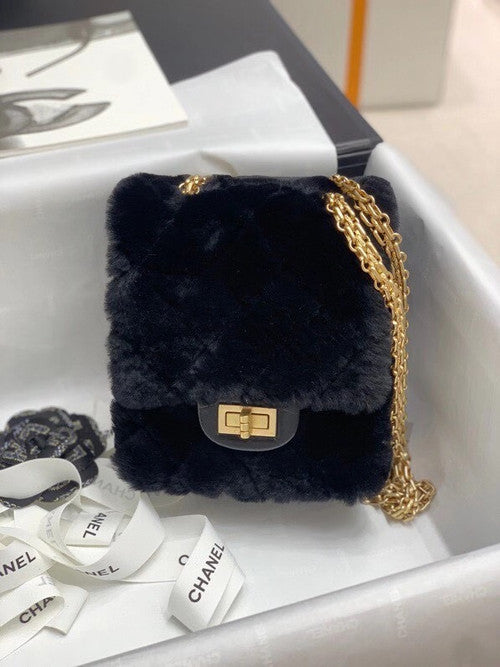 Chanel Mini 2.55 Handbag Black