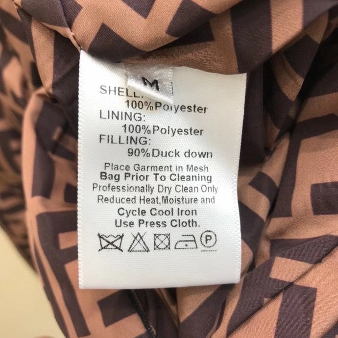 Fendi Doble-Sided JACKET Black nylon down jacket