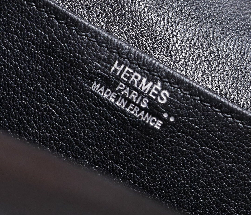 Hermes Halzan 31 cm in Black Niloticus crocodile leather