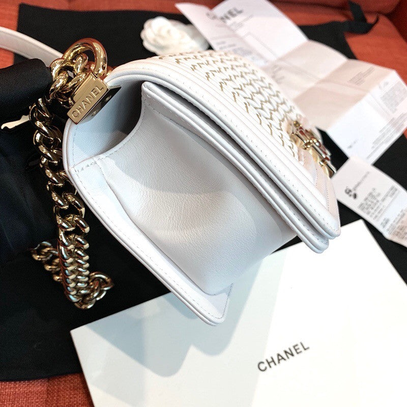 Chanel Small BOY CHANEL Handbag with Embroidered Calfskin