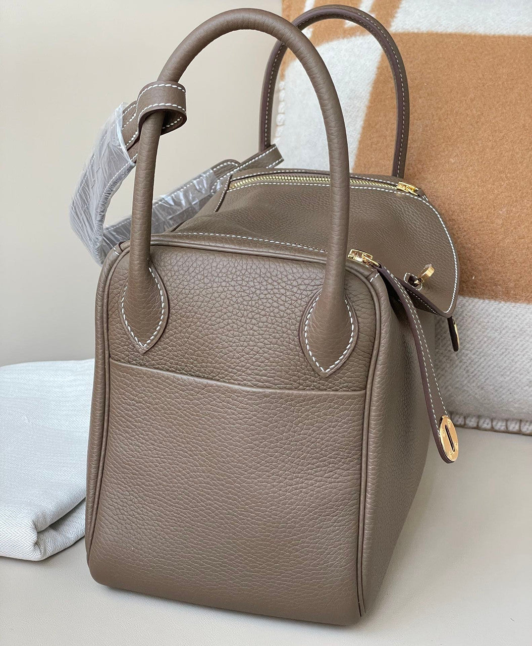 Hermes Garden Party 30 bag Etoupe