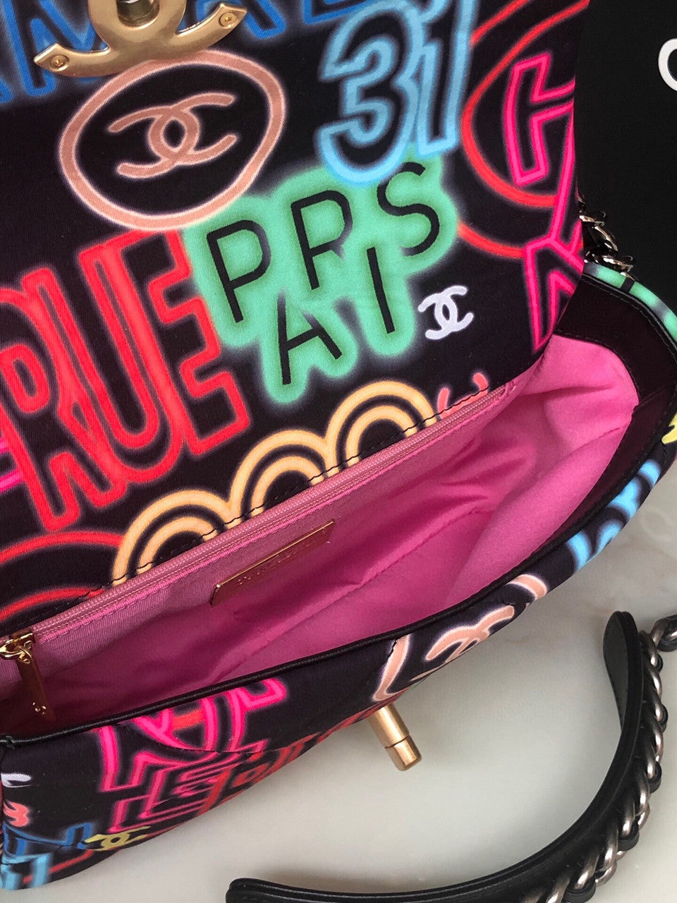 Chanel Limited Edition Graffiti  19 flap bag