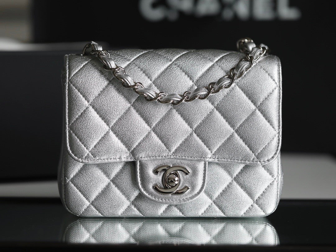 Chanel Metallic Lambskin mini flap bag
