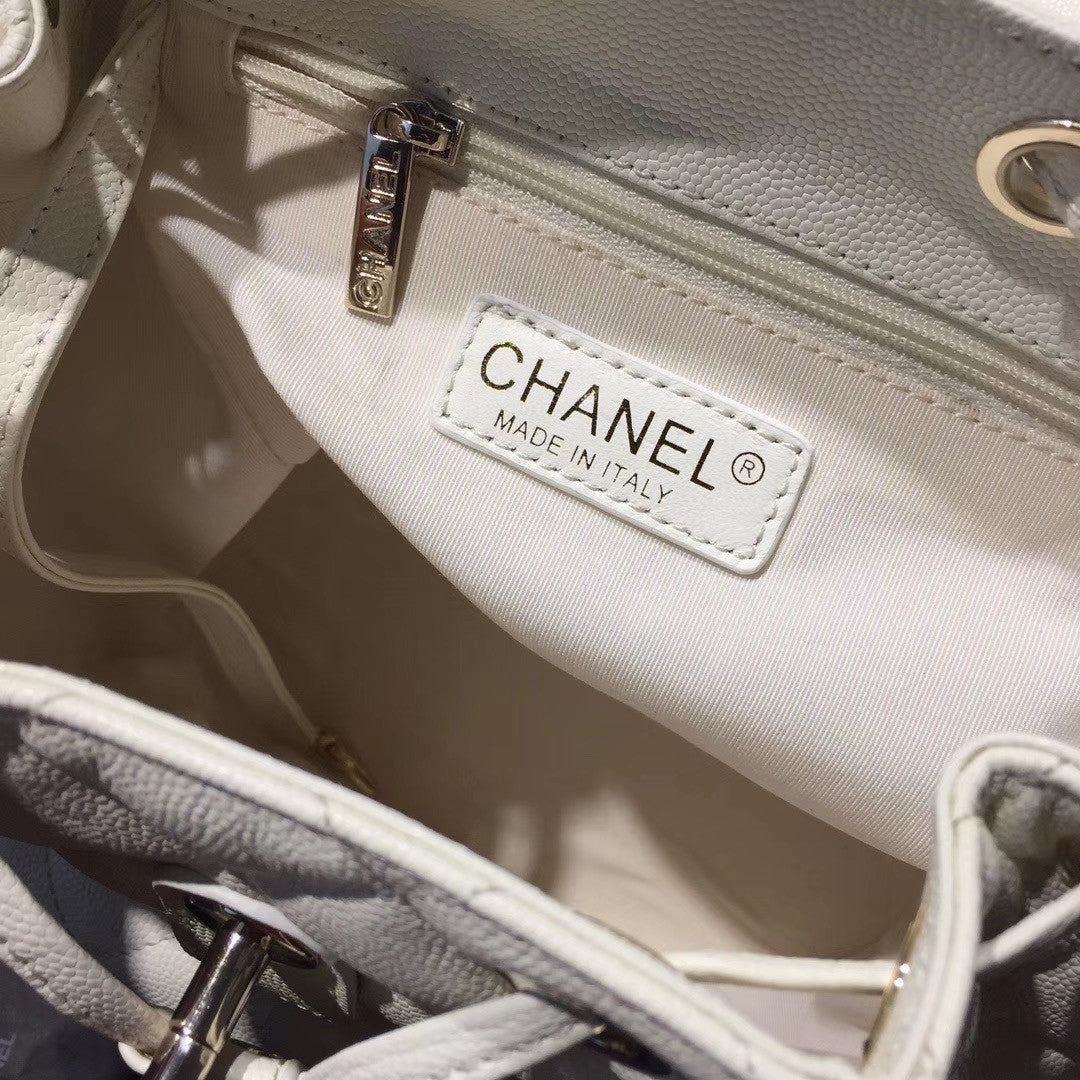 Chanel DUMA LEATHER BACKPACK WHITE
