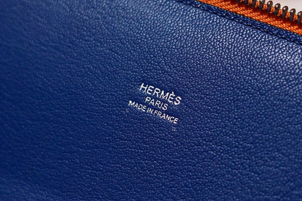 Hermès Bolide 1923-30 Rainbow "Sunset" Epsom Palladium Hardware