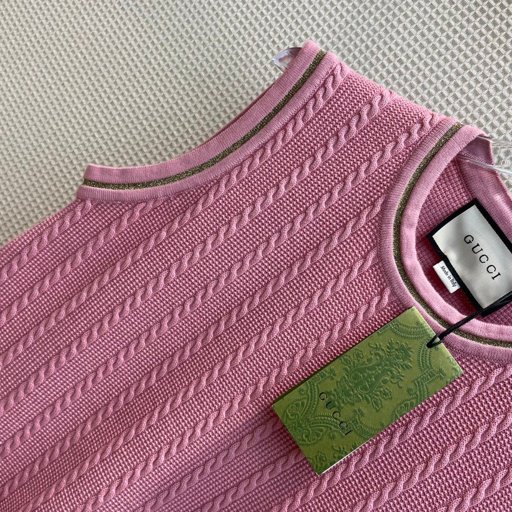 Gucci Double G chain dress Pink