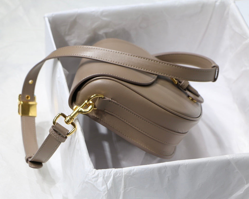 Christian Dior MEDIUM DIOR BOBBY BAG Warm Taupe Grained Calfskin