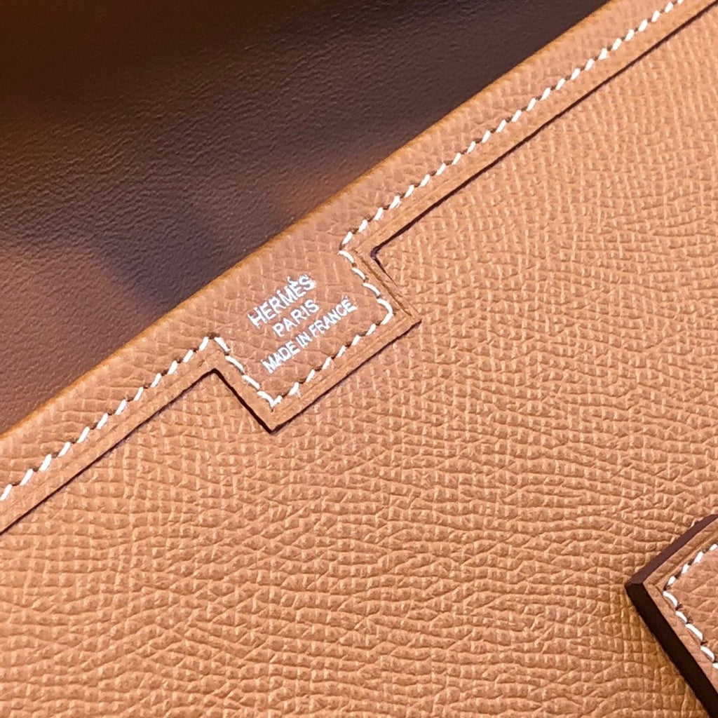 Hermes Gold Jige Elan clutch