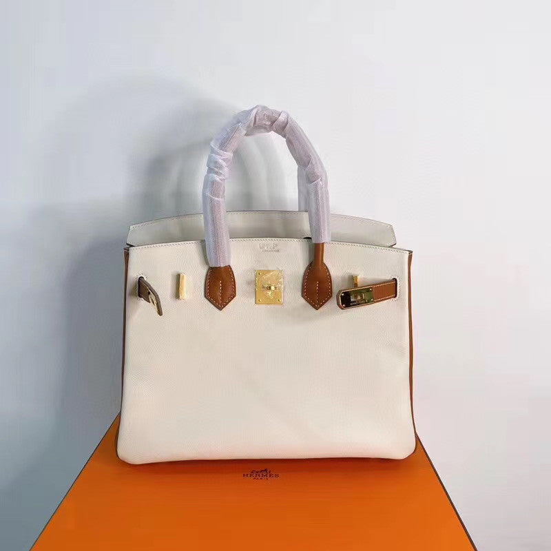Hermes Bi-coloured Birkin 25cm Swift Gold Hardware