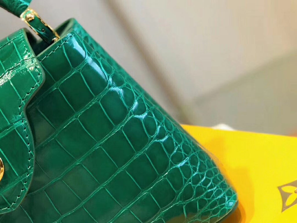 CAPUCINES MINI N92831 Alligator leather