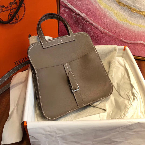 Hermes Etoupe Halzan mini bag