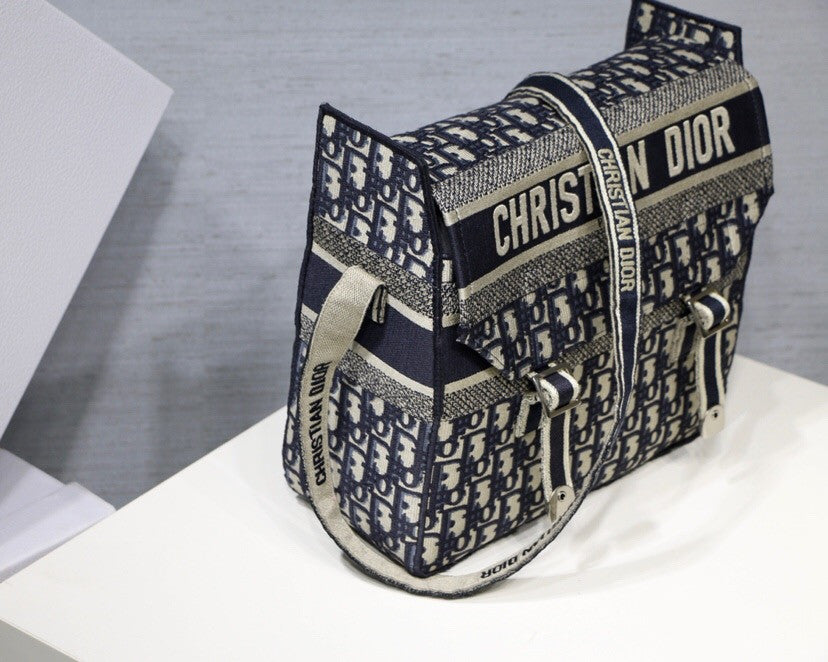 Christian Dior EMBROIDERED CANVAS BACKPACK