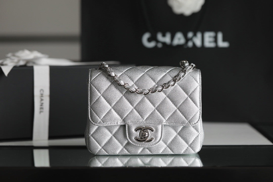Chanel Metallic Lambskin mini flap bag