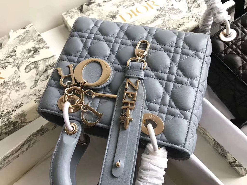 Christian Dior MY ABCDIOR LAMBSKIN BAG Blue