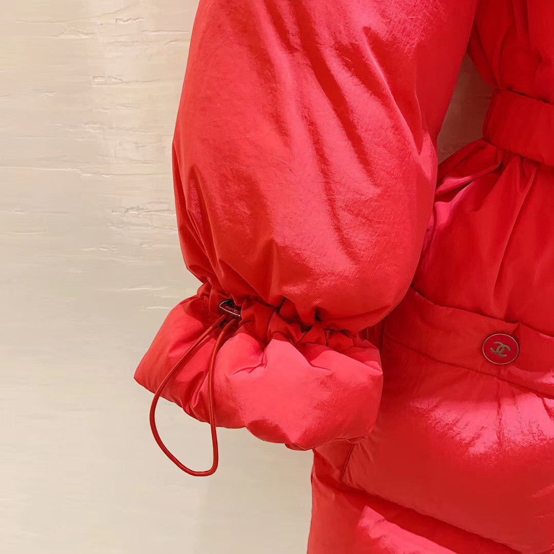 Chanel Coat & Belt Red