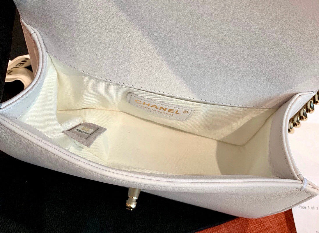 Chanel Small BOY CHANEL Handbag with Embroidered Calfskin