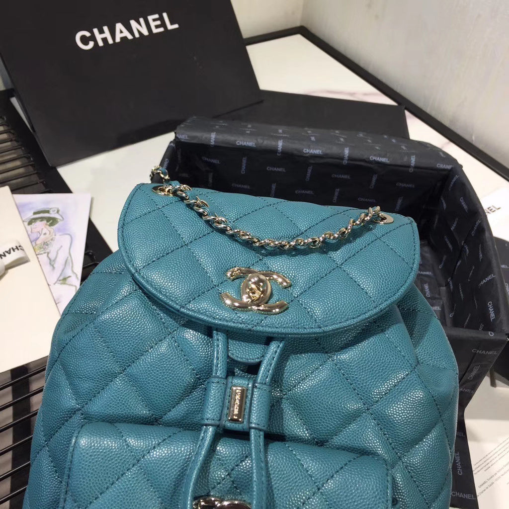 Chanel DUMA LEATHER BACKPACK BLUE